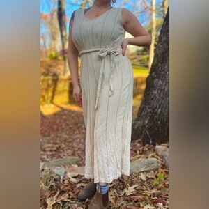 Creamy linen jumpsuit